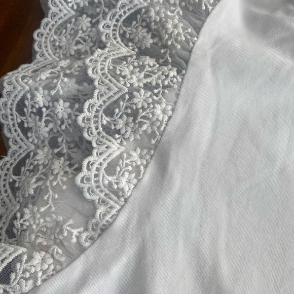 White lace sleeve top 9 - Picture 7 of 9
